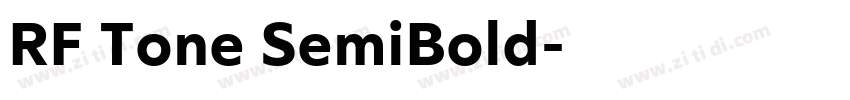 RF Tone SemiBold字体转换